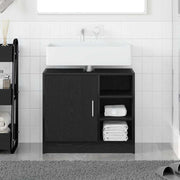 Kupaonski ormar Crni hrast 63 x 29 x 55 cm Konstruirano drvo