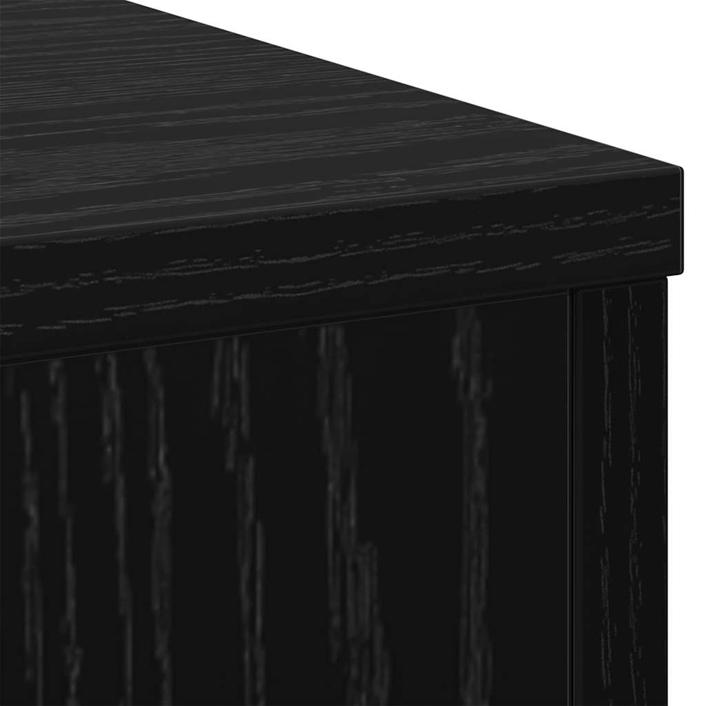 Stalak za biljke 2 pcs Crni hrast 30 x 30 x 50 cm
