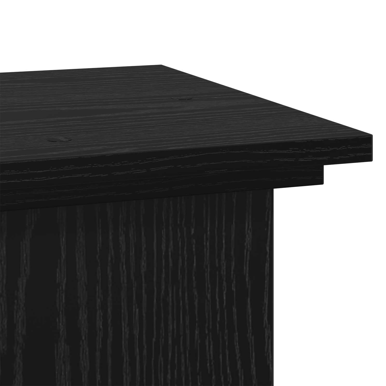 Stalak za biljke Crni hrast 33 x 33 x 80 cm Konstruirano drvo