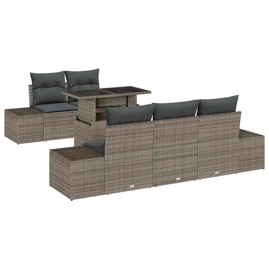 Set sofe s jastukom 6 pcs Siva poliratan