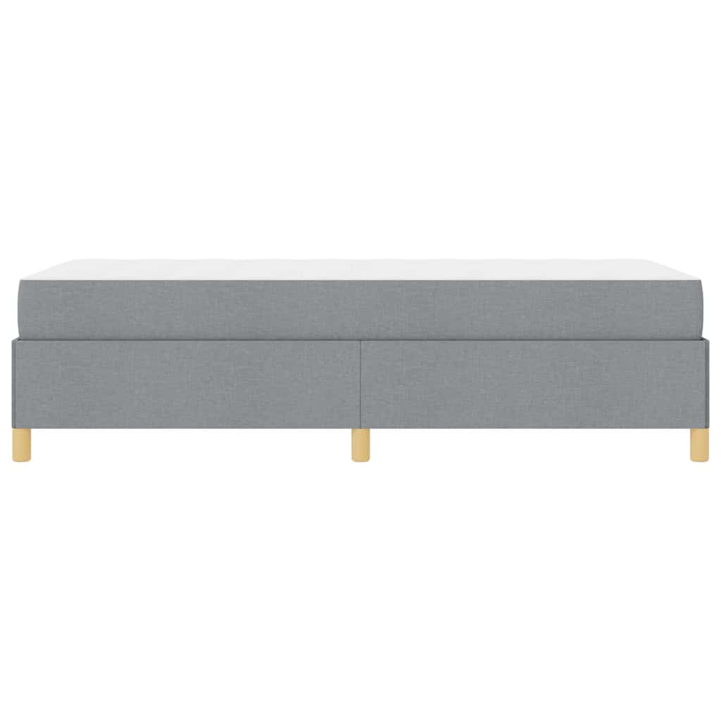Krevetna konstrukcija Svijetlo siva 100 x 200 cm tkanina