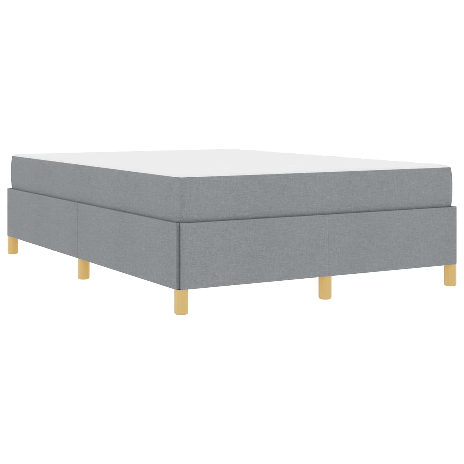 Krevetna konstrukcija Svijetlo siva 140 x 190 cm tkanina