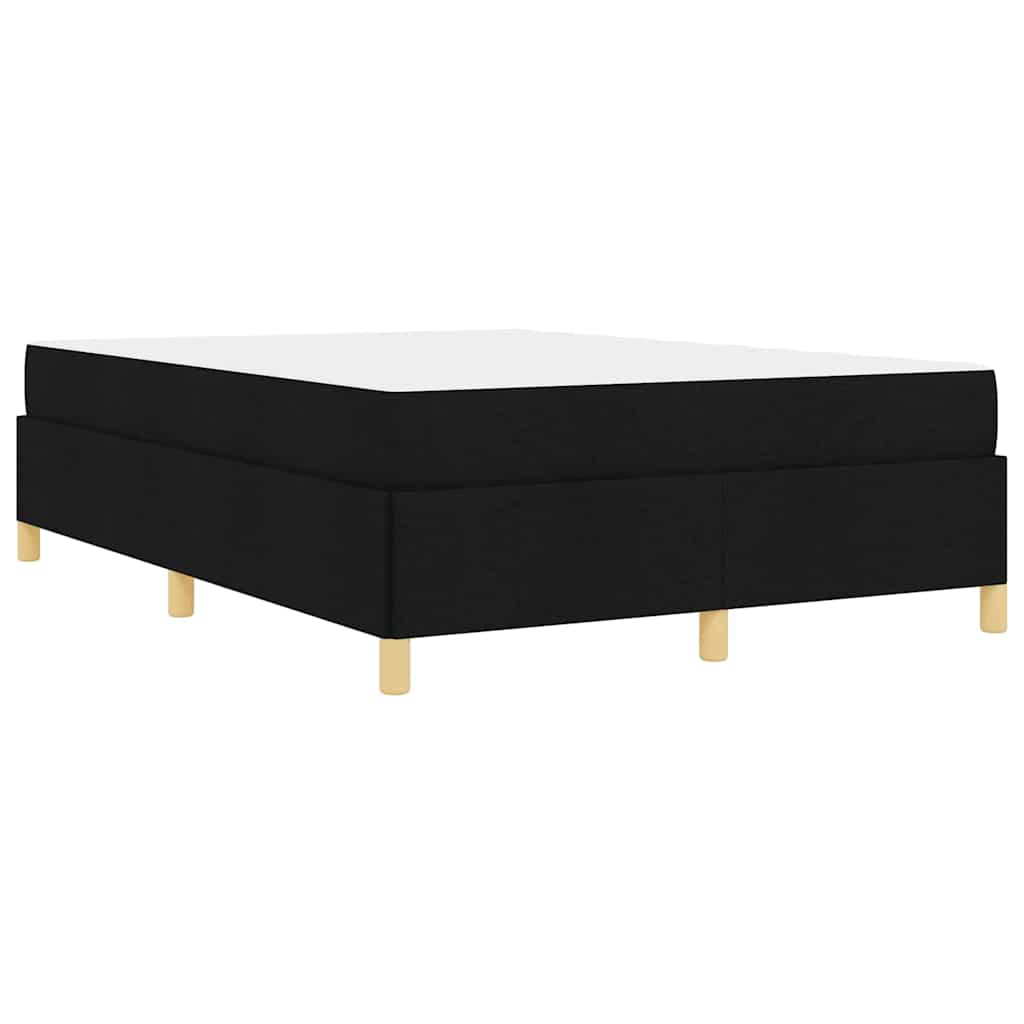 Krevetna konstrukcija s madracem Crna 160 x 200 cm tkanina