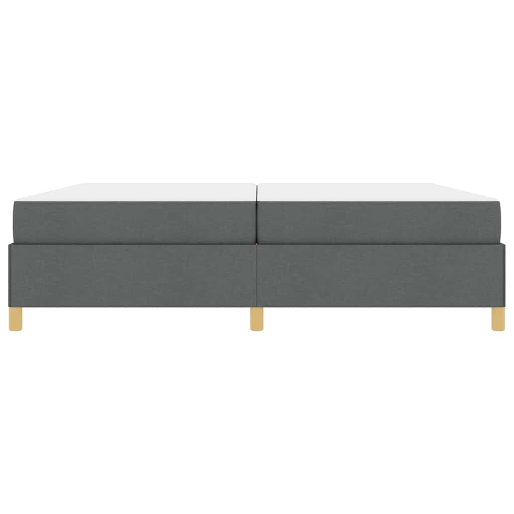Krevetna konstrukcija Tamno siva 200 x 200 cm tkanina