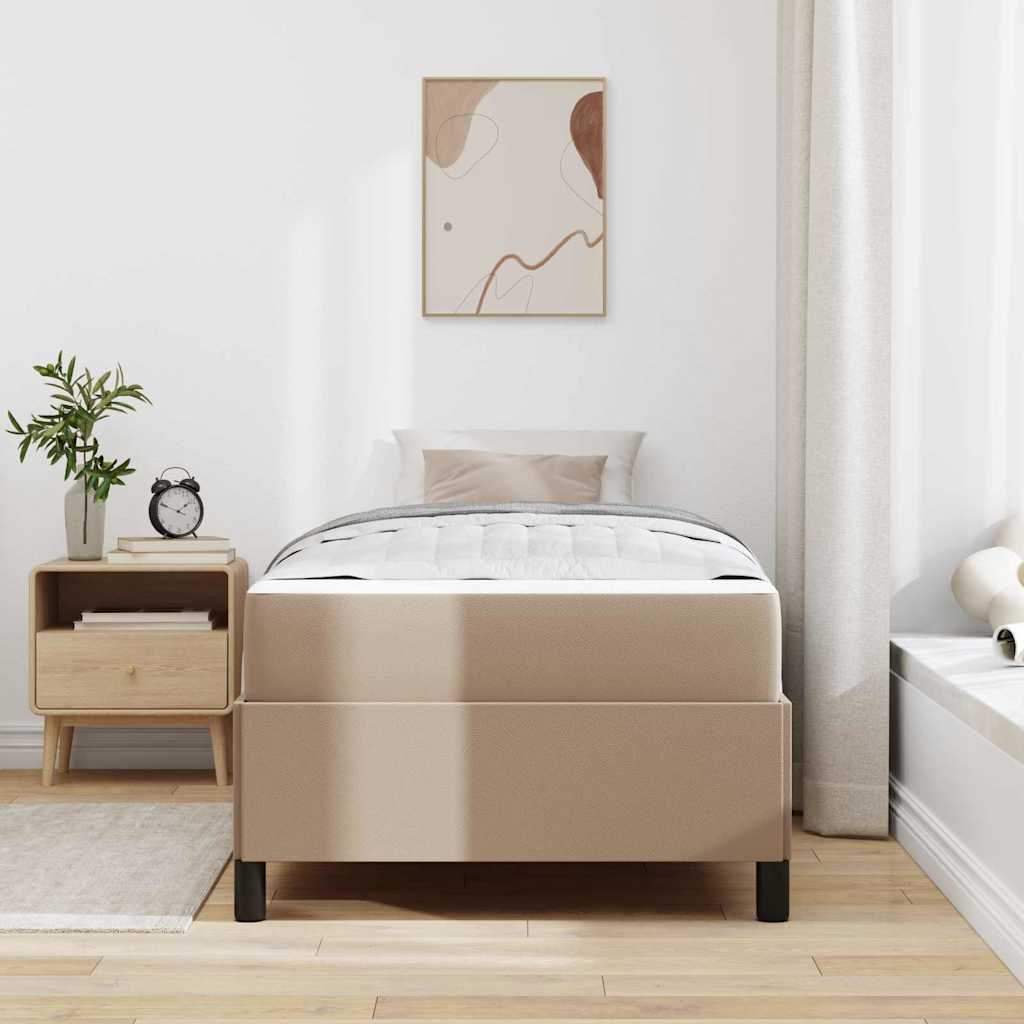 Krevetna konstrukcija Boja cappuccina 80 x 200 cm tkanina