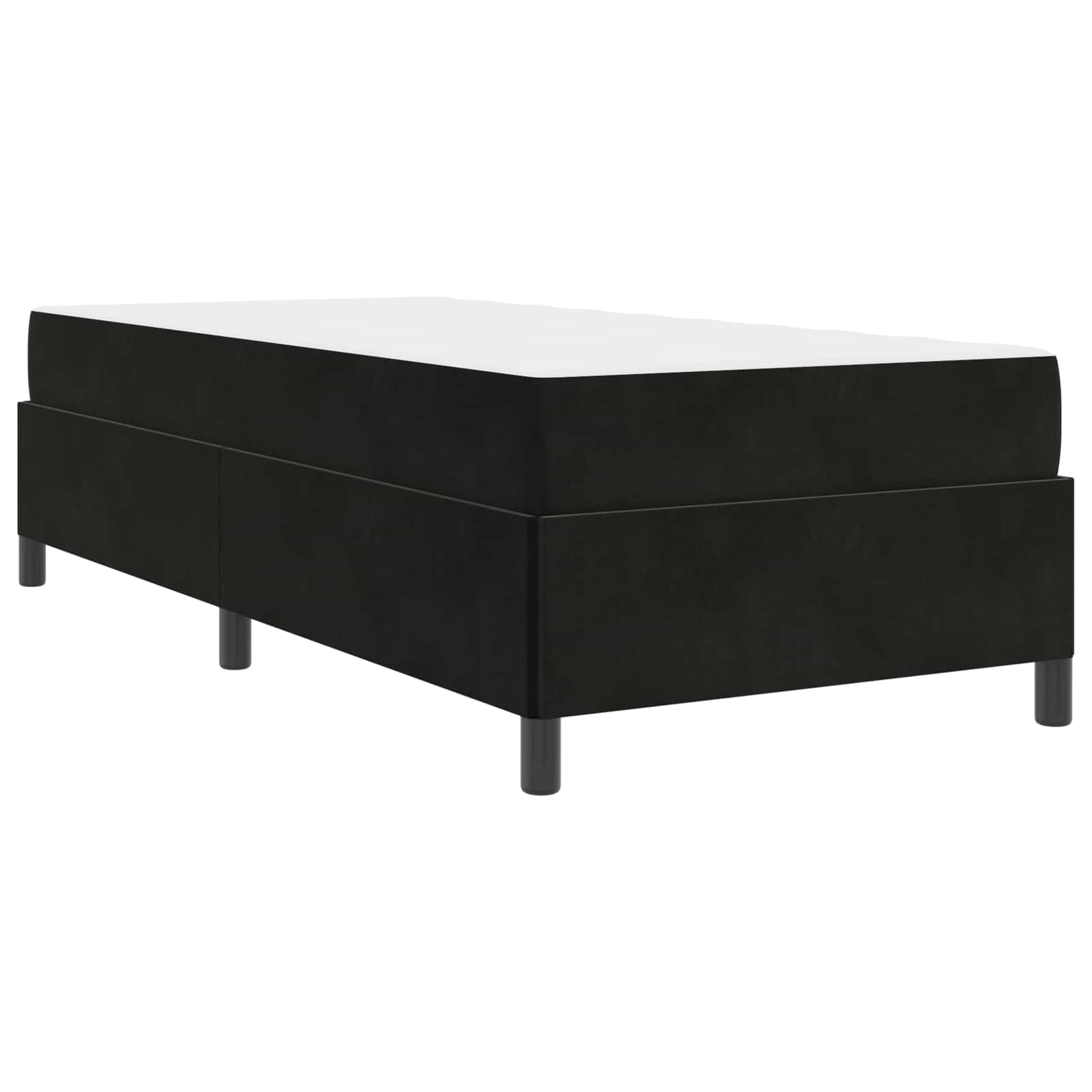 Krevetna konstrukcija Crna 80 x 200 cm tkanina