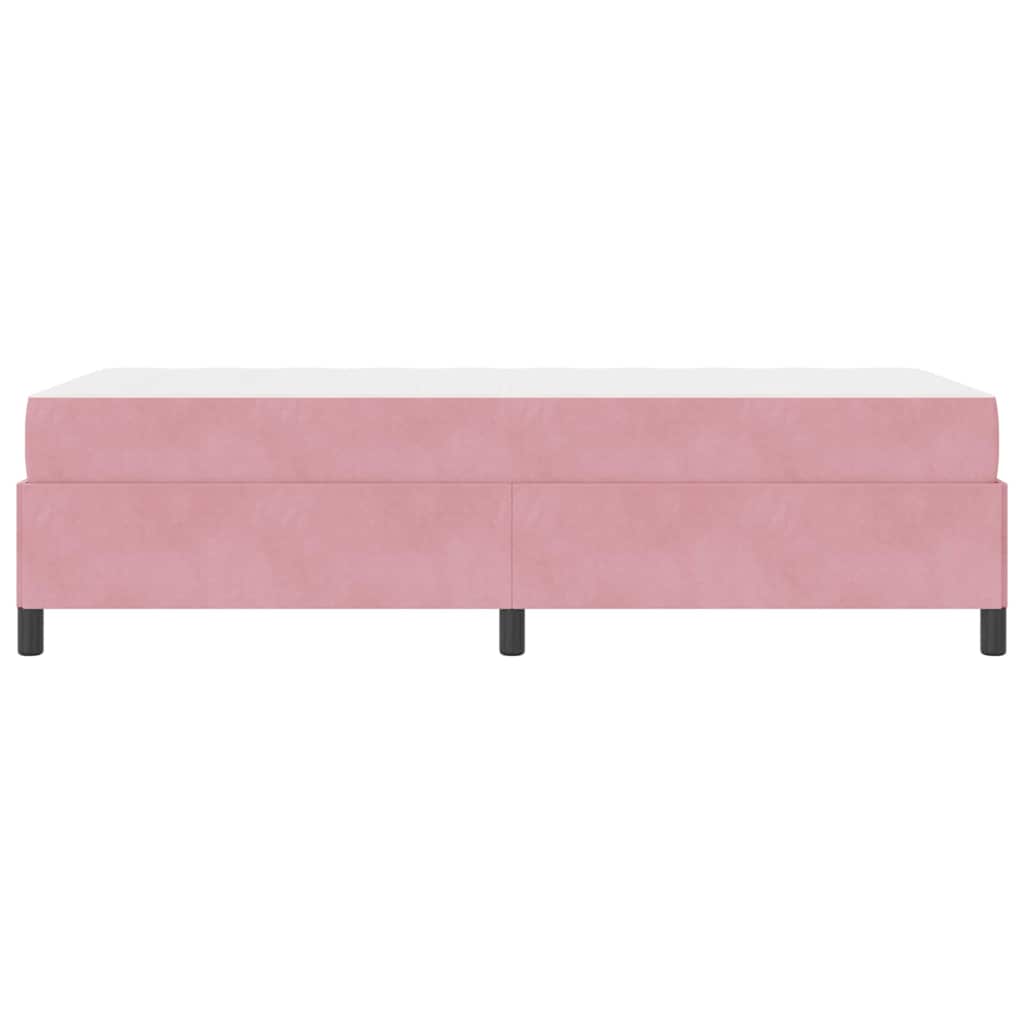 Krevetna konstrukcija s madracem Ružičasta 80 x 200 cm tkanina