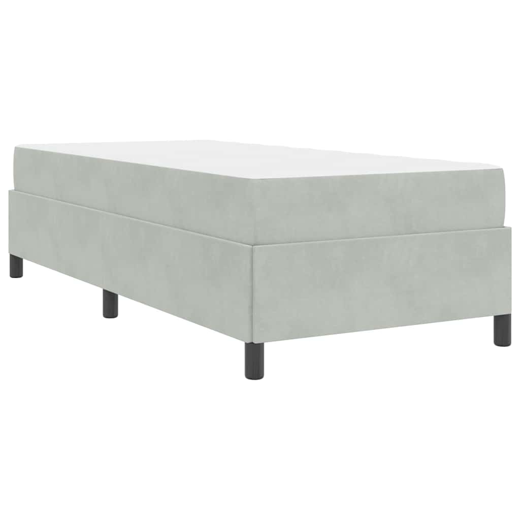 Krevetna konstrukcija Svijetlo siva 90 x 200 cm tkanina