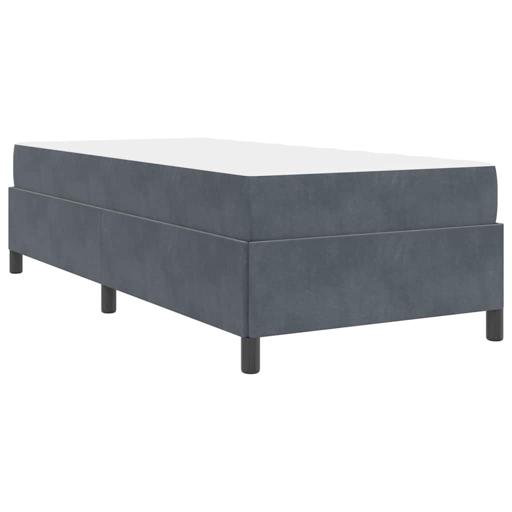 Krevetna konstrukcija Tamno siva 90 x 200 cm tkanina