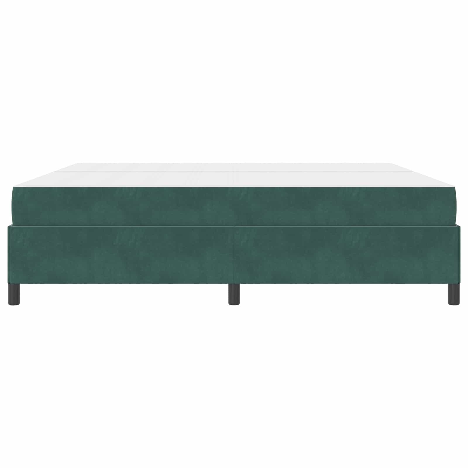 Krevetna konstrukcija Tamnozelena 200 x 200 cm tkanina