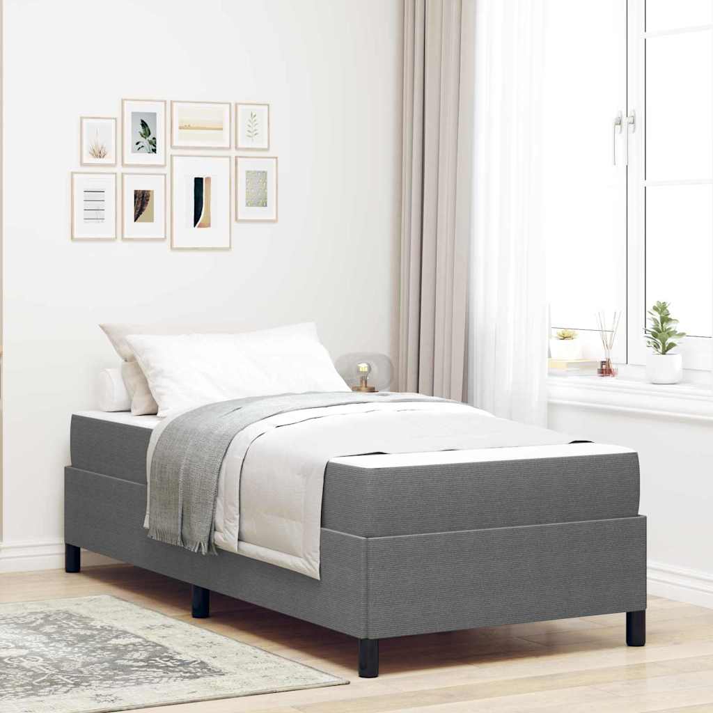 Krevetna konstrukcija Svijetlo siva 80 x 200 cm tkanina