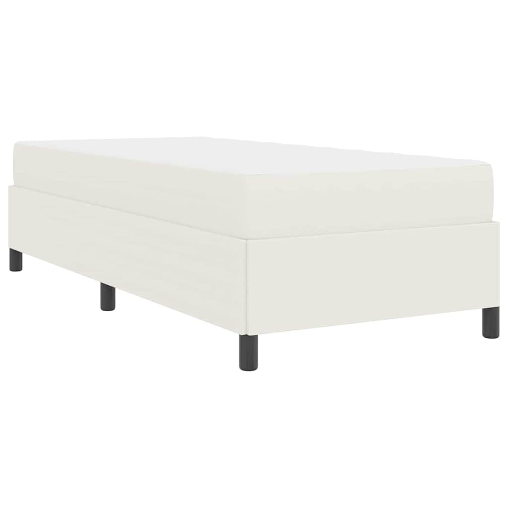 Krevetna konstrukcija s madracem Krema 90 x 200 cm tkanina