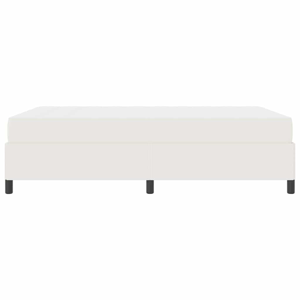 Krevetna konstrukcija s madracem Krema 160 x 200 cm tkanina