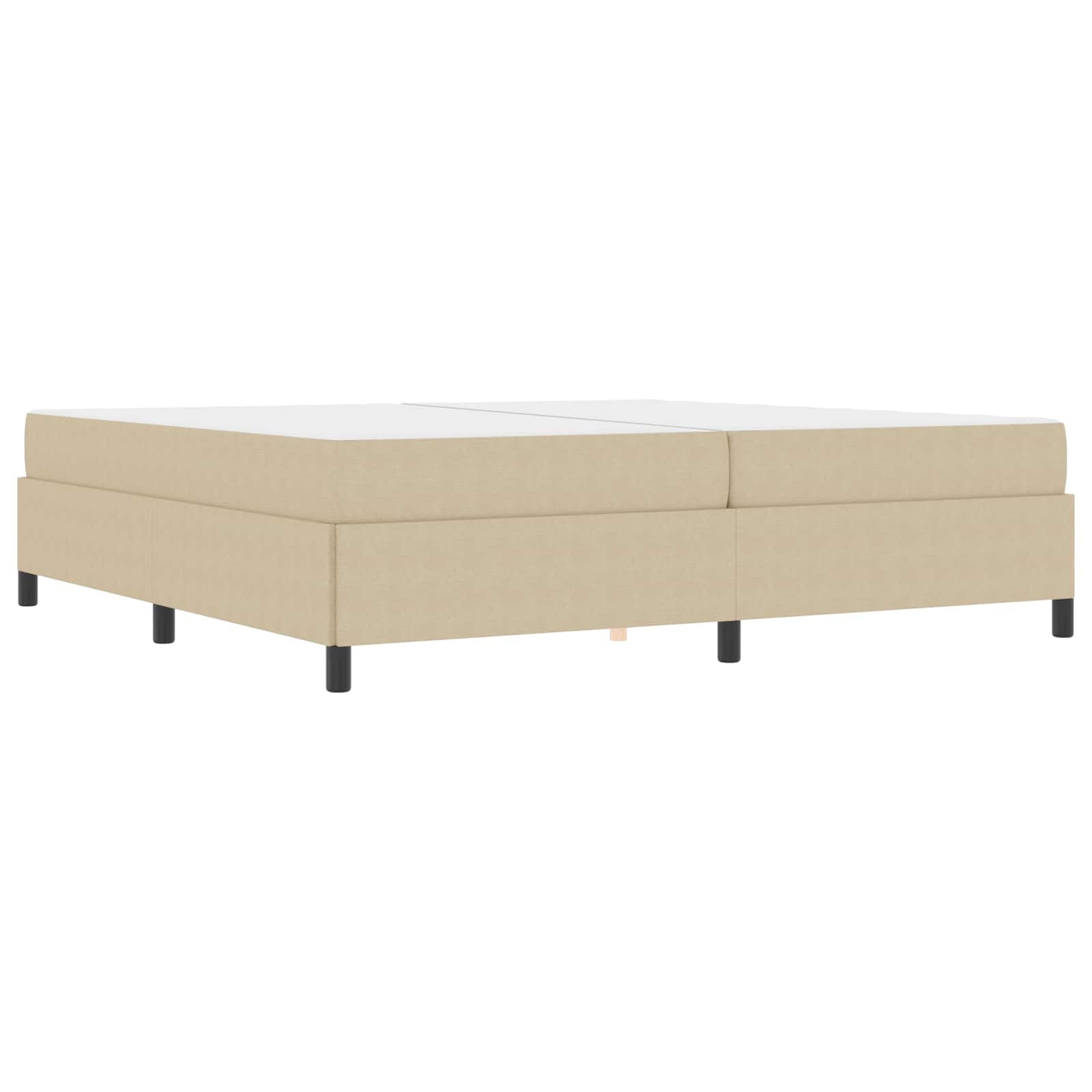Krevetna konstrukcija Svijetlozeleni sivi 200 x 200 cm tkanina