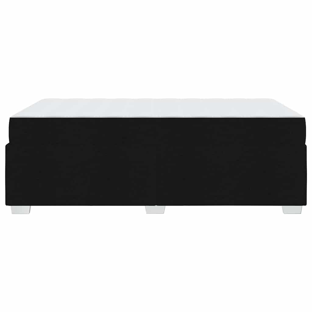 Krevetna konstrukcija s madracem Crna 120 x 190 cm tkanina