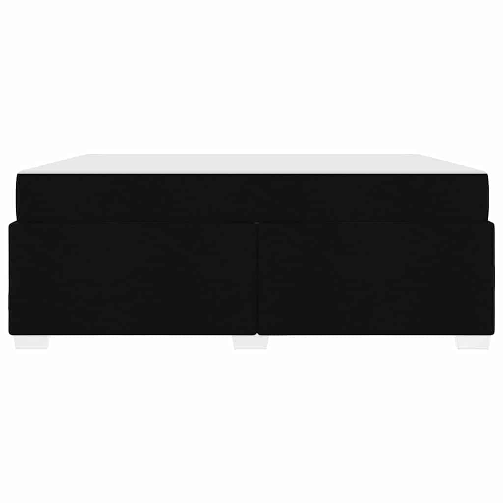 Krevetna konstrukcija s madracem Crna 180 x 200 cm tkanina