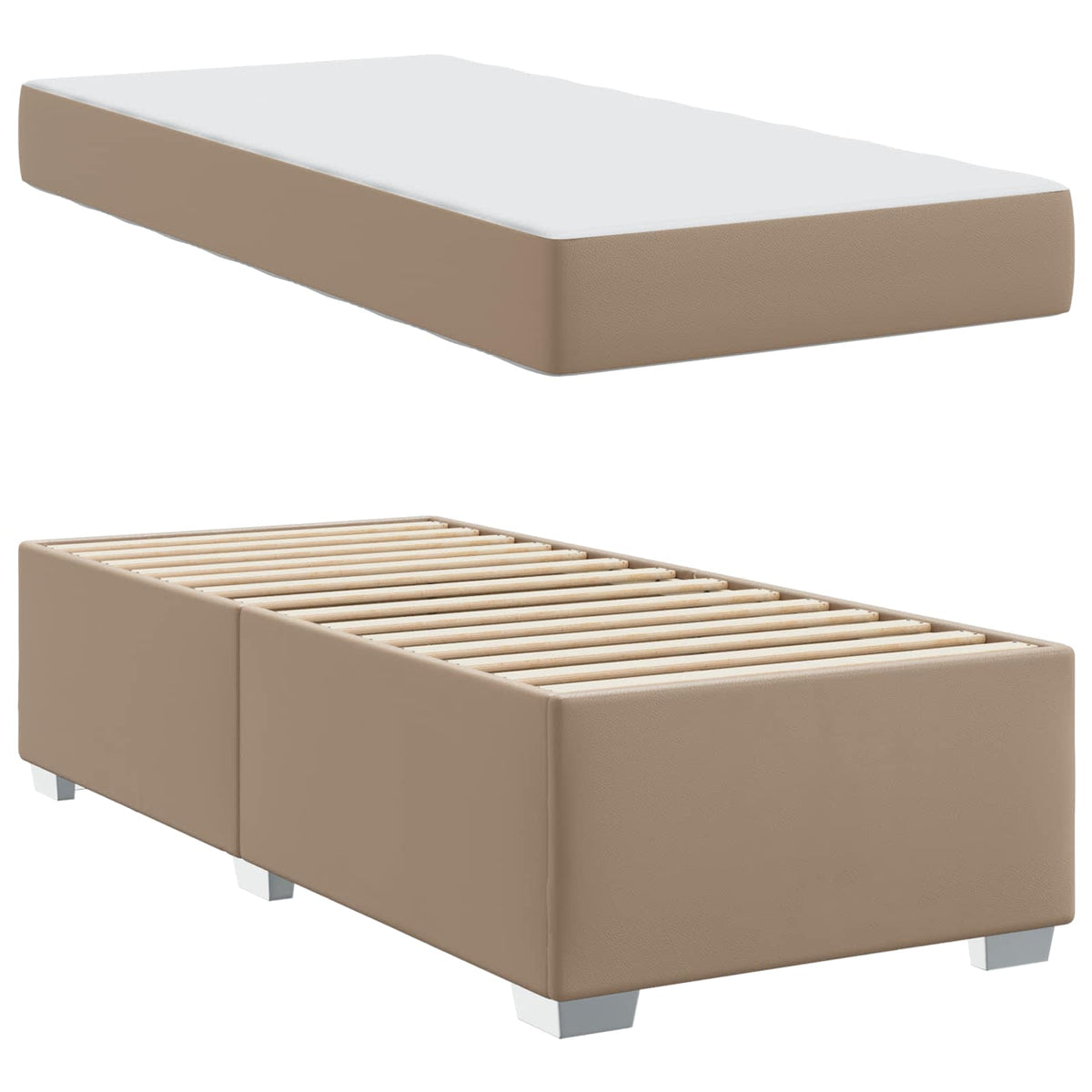Krevetna konstrukcija Boja cappuccina 90 x 200 cm tkanina