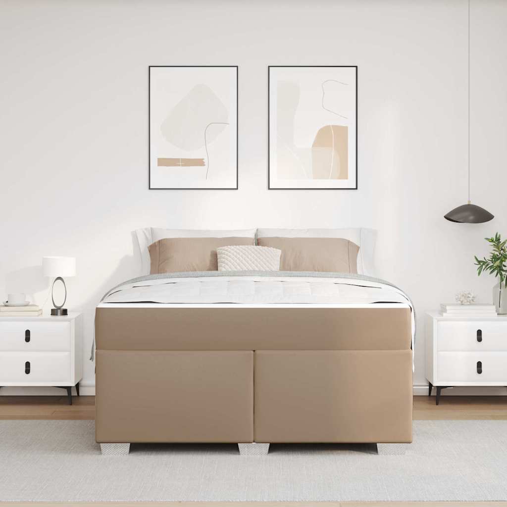 Krevetna konstrukcija Boja cappuccina 140 x 200 cm tkanina
