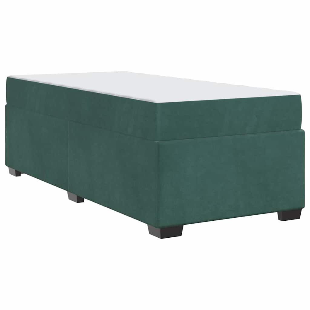 Krevetna konstrukcija Tamnozelena 90 x 190 cm tkanina