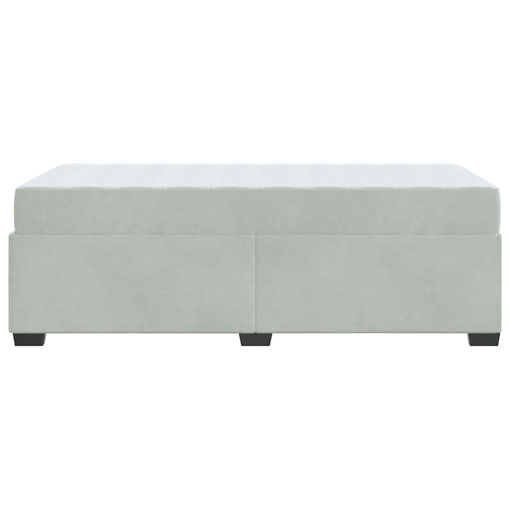 Krevetna konstrukcija Svijetlo siva 90 x 200 cm tkanina