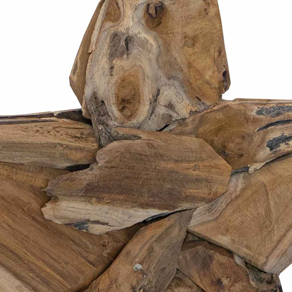 Božićna zvijezda Smeđa 59,5 x 18 x 74 cm Čvrsto teak drvo