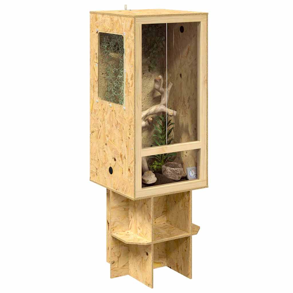 Terarij Smeđa 50 x 50 x 150 cm OSB