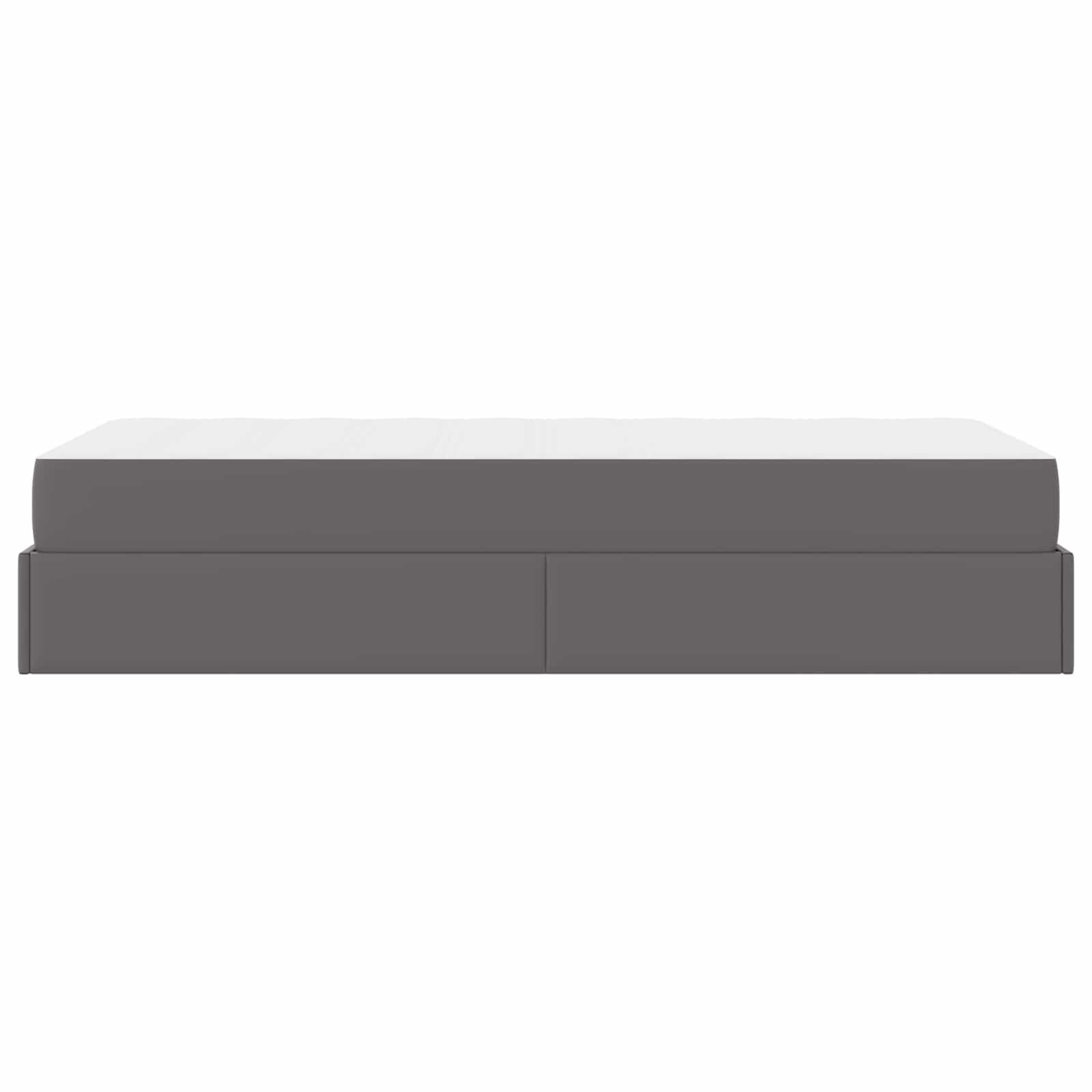 Okvir kreveta s madracem Ostalo 2 pcs Siva PVC