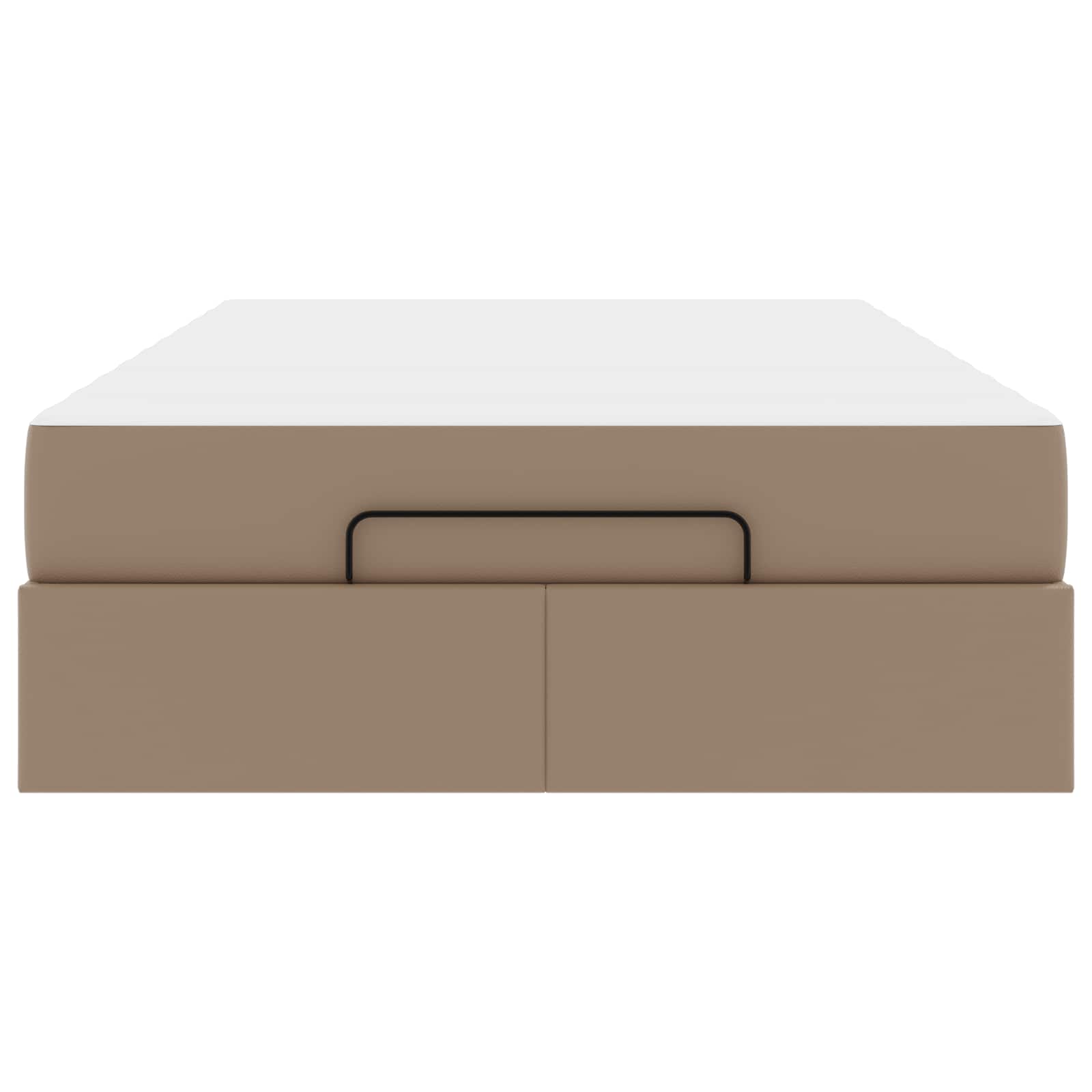 Okvir kreveta s madracem Ostalo 2 pcs Smeđa PVC