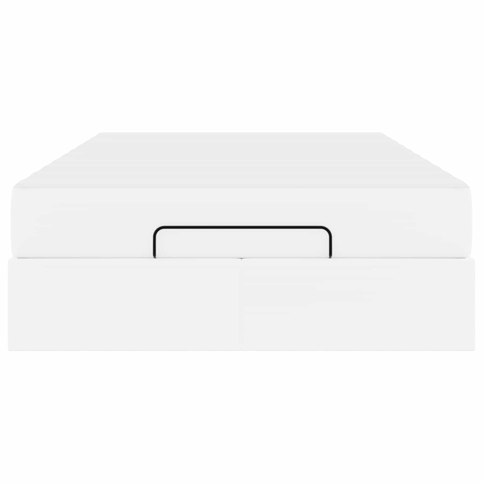 Okvir kreveta s madracem Ostalo 2 pcs Bijelo PVC