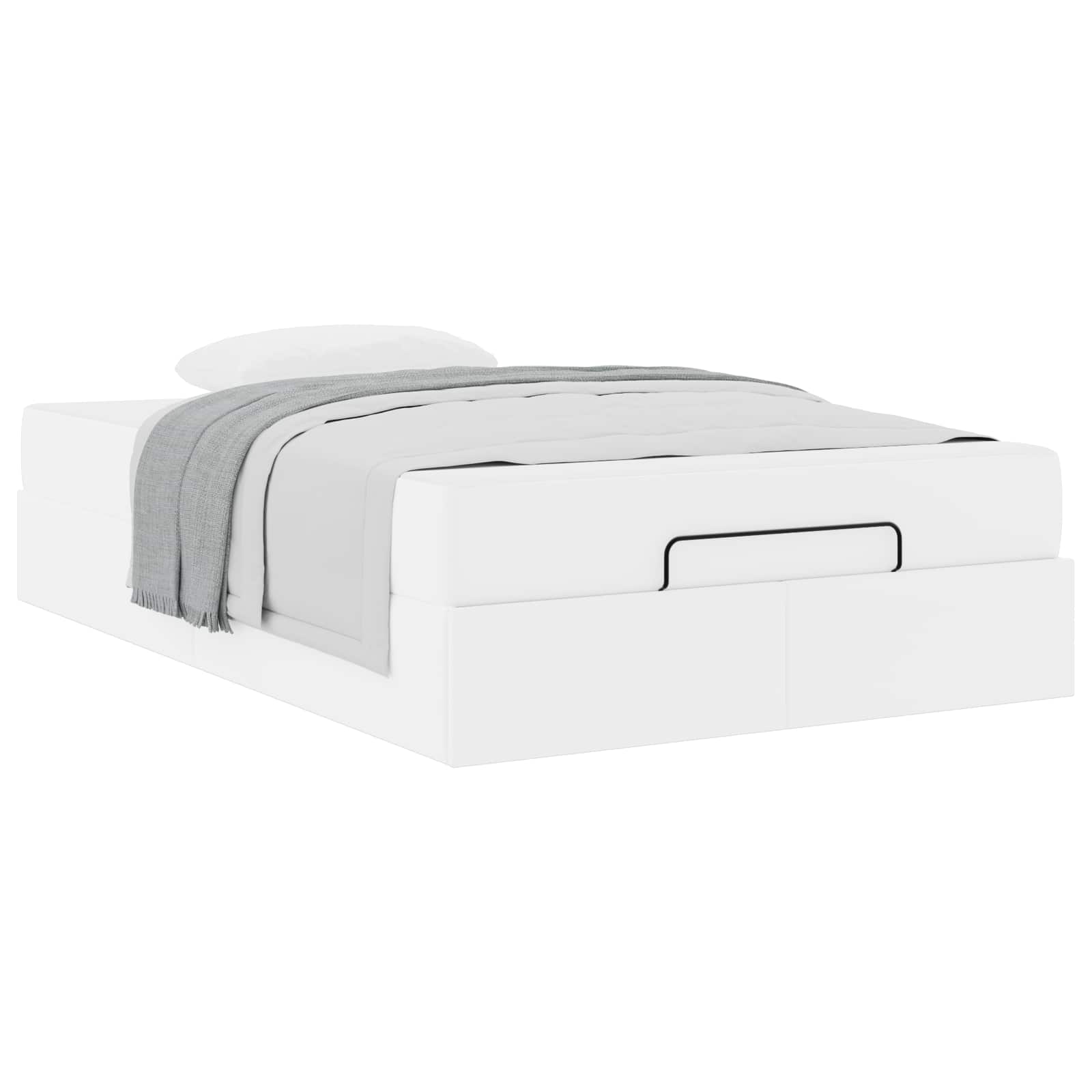 Okvir kreveta s madracem Ostalo 2 pcs Bijelo PVC
