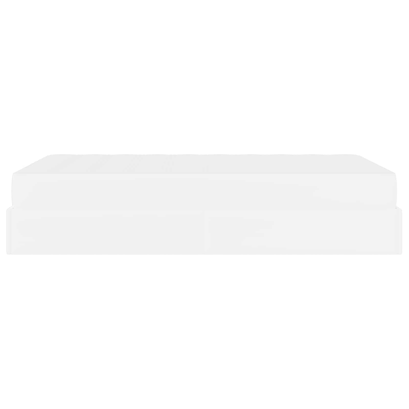 Okvir kreveta s madracem Ostalo 2 pcs Bijelo PVC