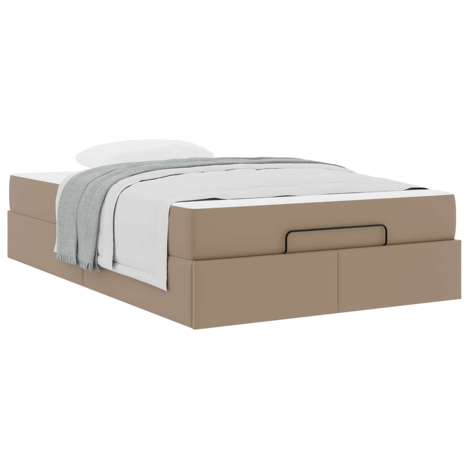 Okvir kreveta s madracem Ostalo 2 pcs Smeđa PVC