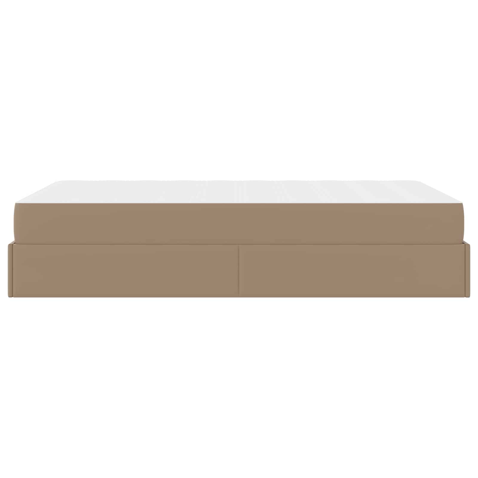 Okvir kreveta s madracem Ostalo 2 pcs Smeđa PVC