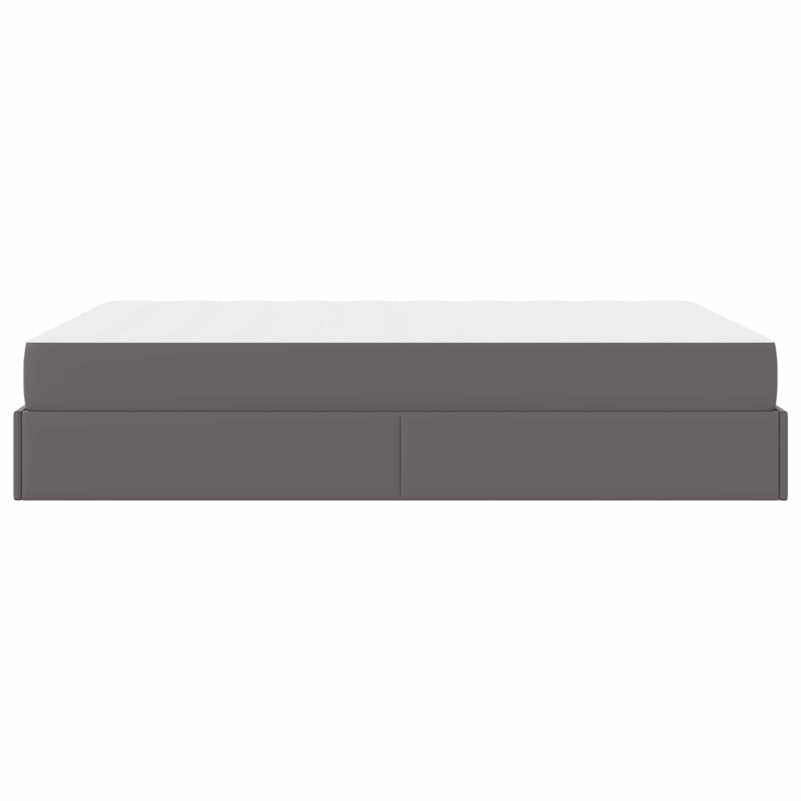 Okvir kreveta s madracem Ostalo 2 pcs Siva PVC