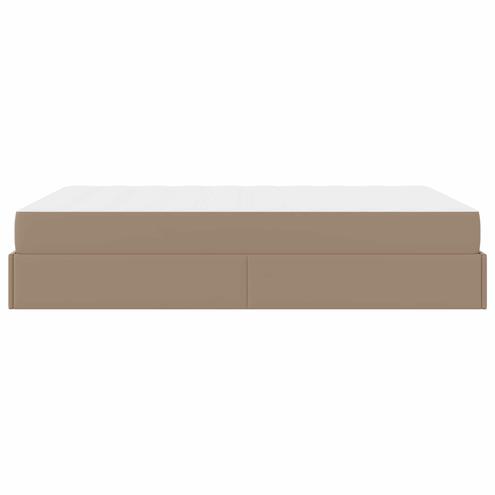 Okvir kreveta s madracem Ostalo 2 pcs Smeđa PVC