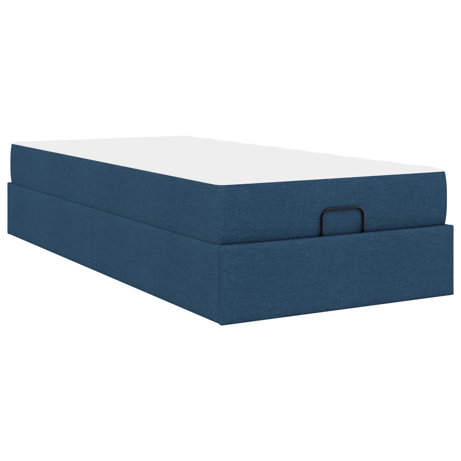 Okvir kreveta s madracem 2 pcs Plava tkanina