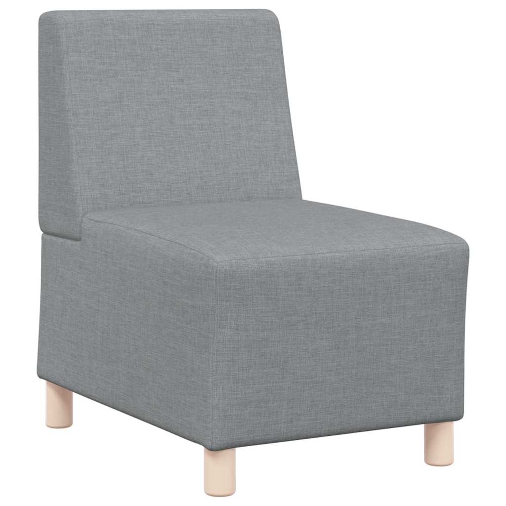 Modularna sofa bez naslona 2 pcs Svijetlo siva 55 x 74 x 82 cm