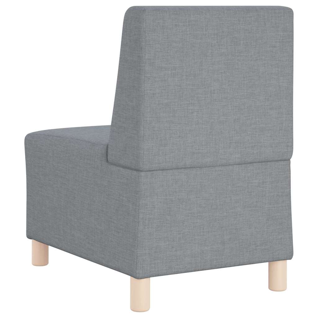 Modularna sofa bez naslona 2 pcs Svijetlo siva 55 x 74 x 82 cm
