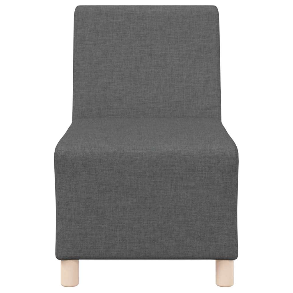 Modularna sofa bez naslona 2 pcs Tamno siva 55 x 74 x 82 cm