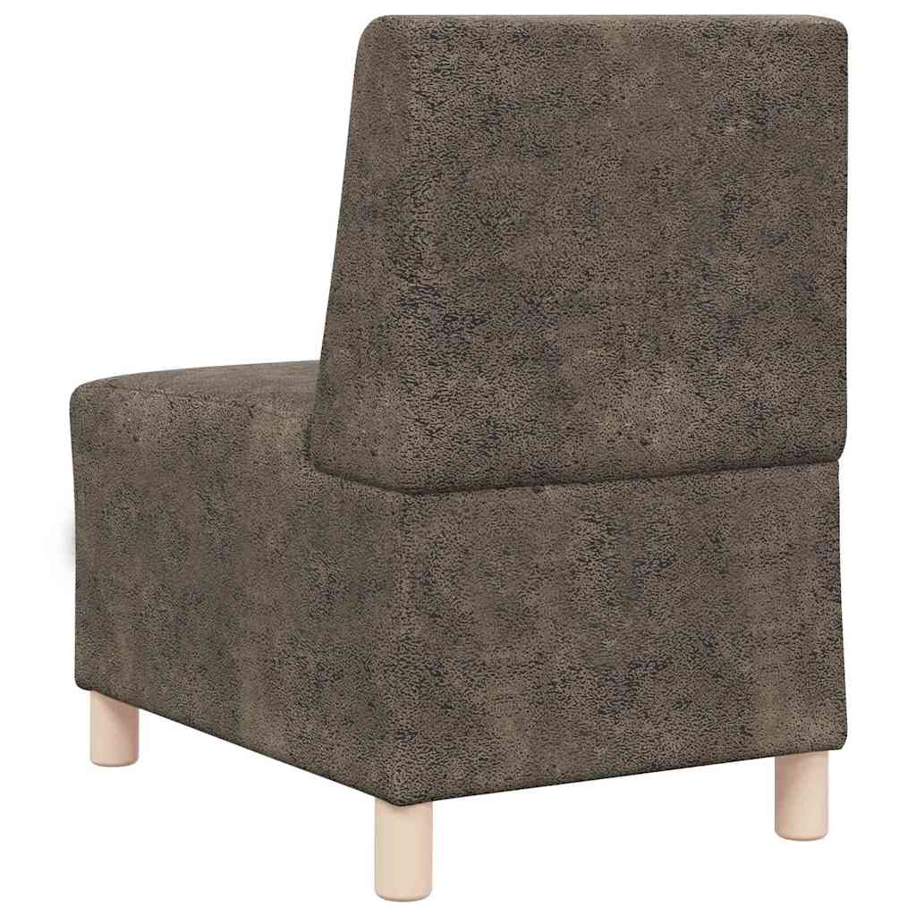 Modularna sofa bez naslona 2 pcs Tamno siva 55 x 74 x 82 cm