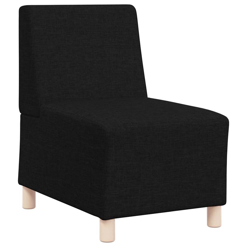 Modularna sofa bez naslona 3 pcs Crna 55 x 74 x 82 cm tkanina
