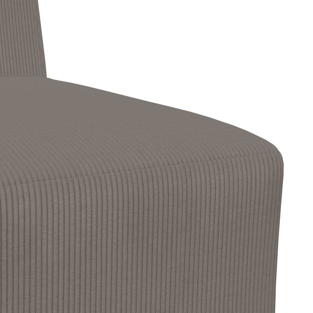 Modularna sofa bez naslona 3 pcs Svijetlo siva 55 x 74 x 82 cm