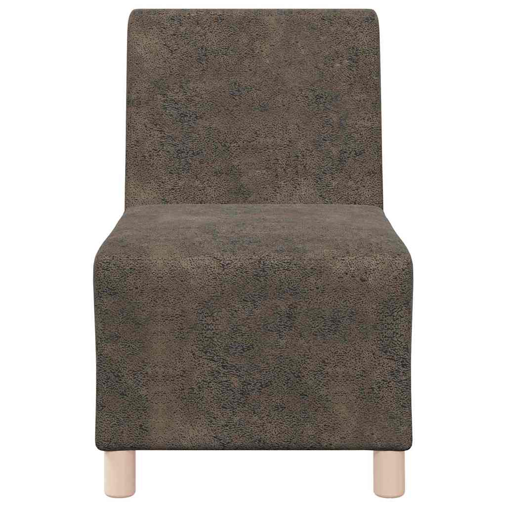 Modularna sofa bez naslona 3 pcs Tamno siva 55 x 74 x 82 cm