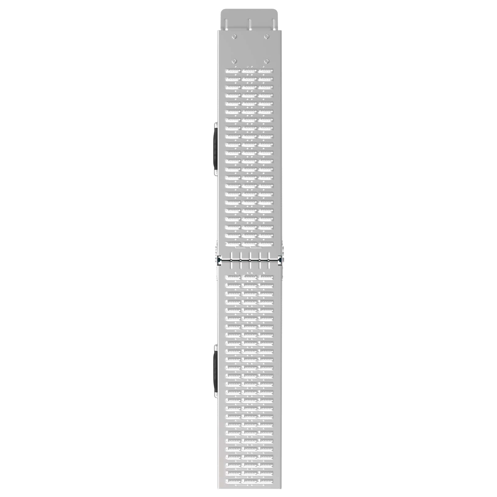 Sklopiva rampu 200kg po rampi 2 pcs Srebrno 166 x 23 x 4,5 cm