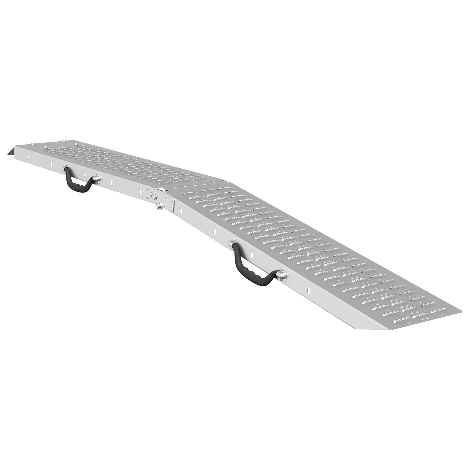 Sklopiva rampu 200kg po rampi 2 pcs Srebrno 186 x 23 x 4,5 cm