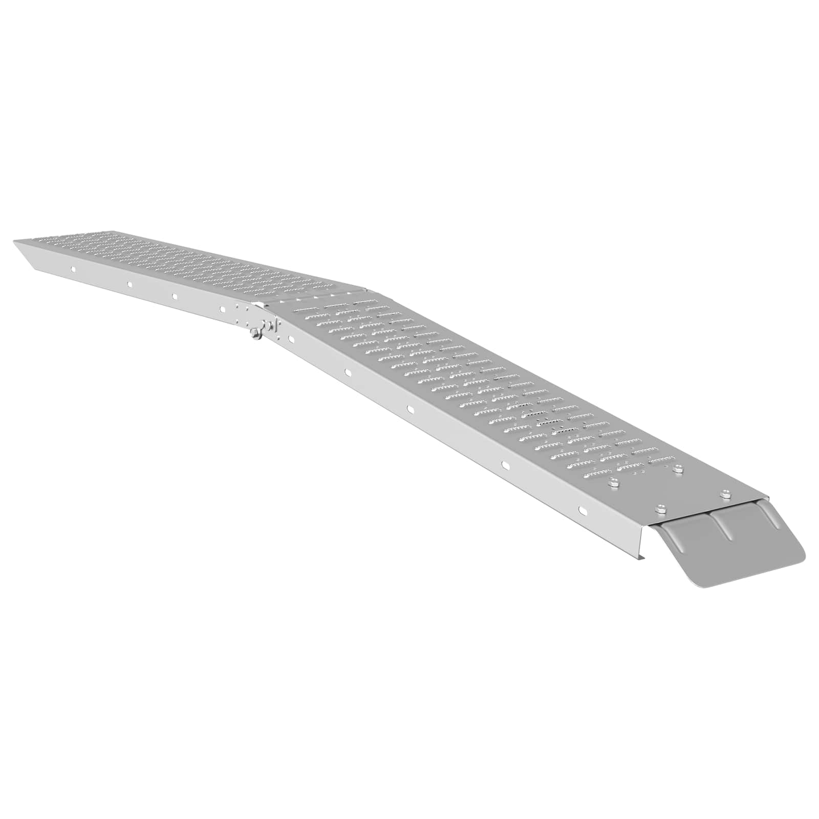 Sklopiva rampu 200kg po rampi 2 pcs Srebrno 186 x 23 x 4,5 cm