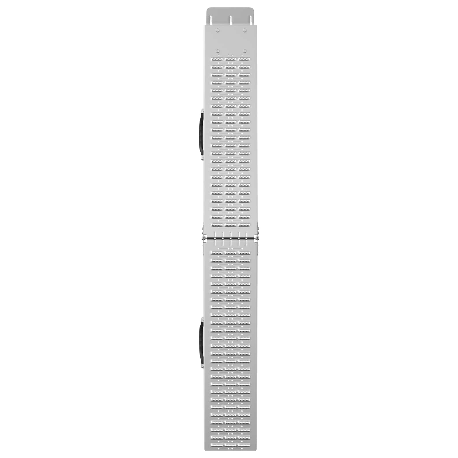 Sklopiva rampu 200kg po rampi 2 pcs Srebrno 186 x 23 x 4,5 cm