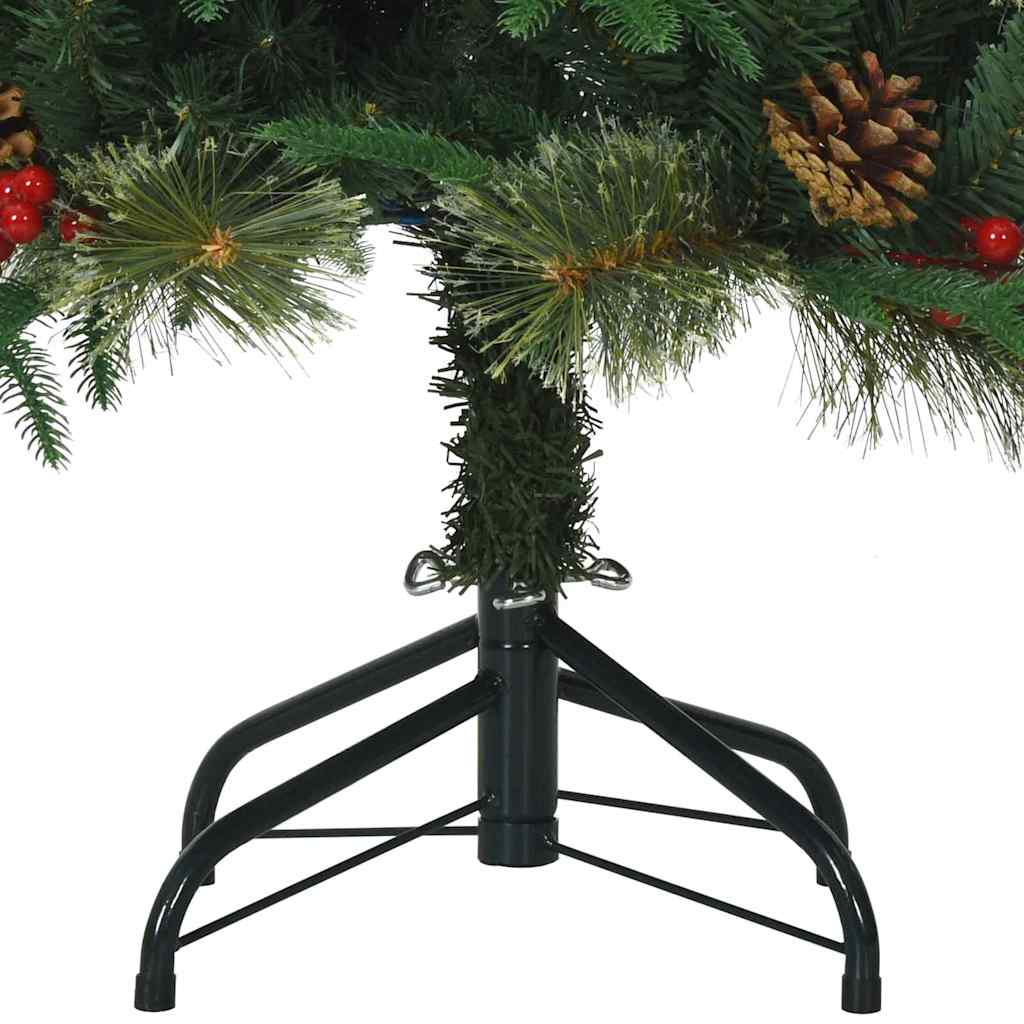 Umjetno božićno drvce s nogom Zelena 150 cm PVC, PE i čelik