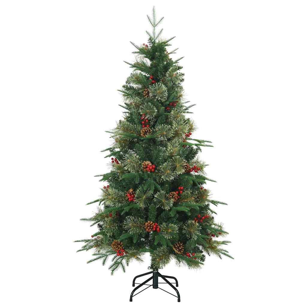 Umjetno božićno drvce s nogom Zelena 150 cm PVC, PE i čelik