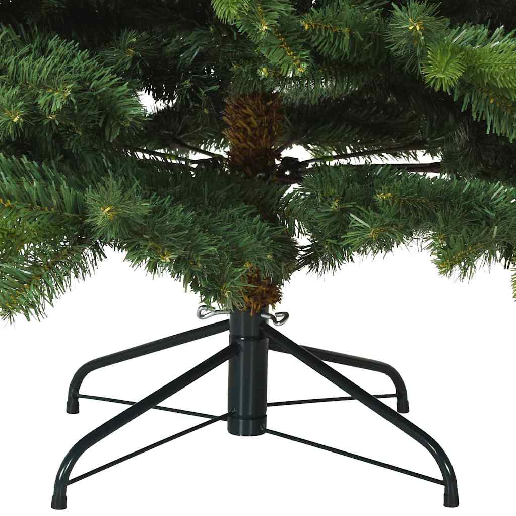 Umjetno božićno drvce s nogom Zelena 180 cm PVC, PE i čelik